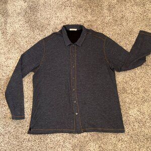 Men's Button Down Grey Sweater